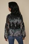 Oasis Floral Print Trimmed Long Sleeve Blouse thumbnail 3
