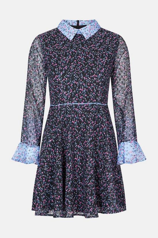 Oasis Patched Ditsy Print Dress 5
