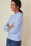 Oasis Broderie Long Sleeve Top thumbnail 1