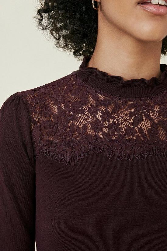 Oasis Lace High Neck  Jumper 4