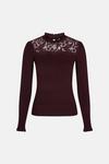 Oasis Lace High Neck  Jumper thumbnail 5