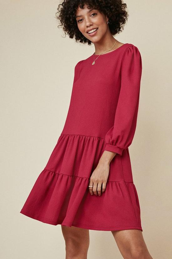 Oasis Textured Tiered Smock Dress 1