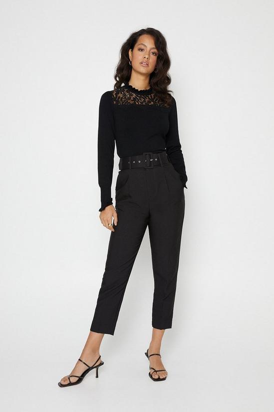 Oasis Belted Pin Tucked Front Trouser 1