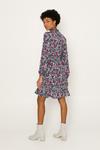 Oasis Floral Tie Neck Long Sleeved Dress thumbnail 3