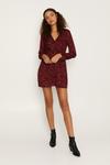 Oasis Knot Front Long Sleeved Dress thumbnail 1