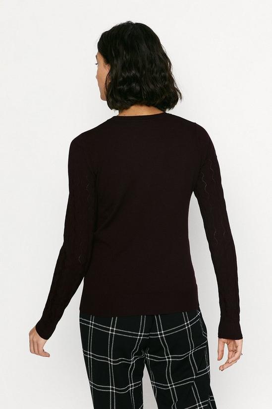 Oasis Textured Long Sleeved Knitted Jumper 3