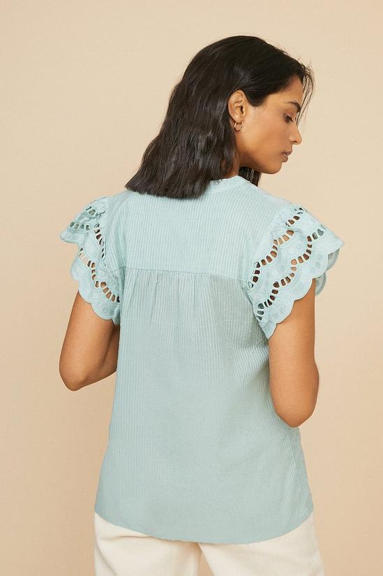 Oasis Broderie Cotton Dobby Shell Top 4