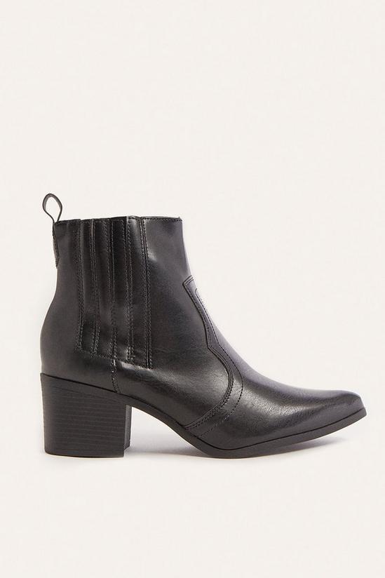 Oasis Western Heeled Ankle Boot 1