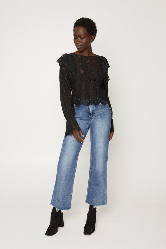 Oasis Lace Frill Top 1