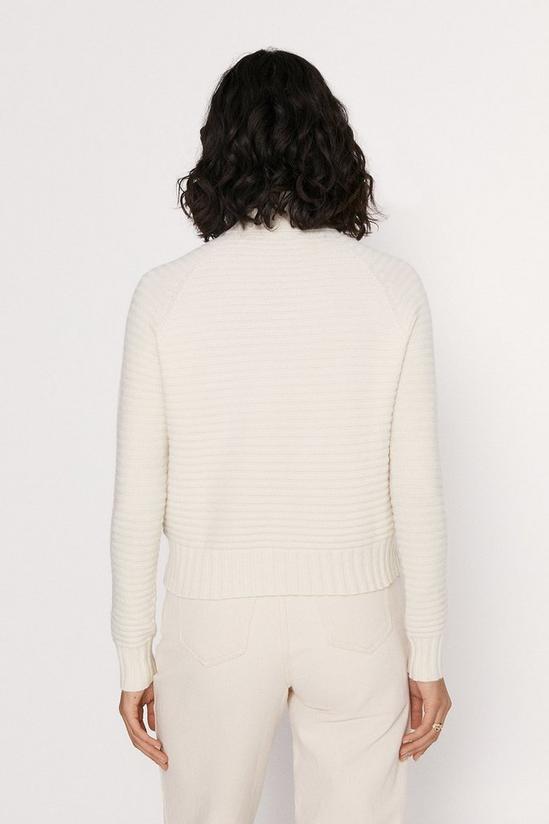 Oasis Cropped Polo Neck Knitted Jumper 3