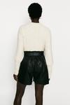 Oasis Faux Leather Belted Short thumbnail 3