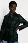Oasis Faux Leather Belted Jacket thumbnail 2
