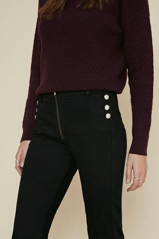 Oasis Skinny Button Detail Jegging 2
