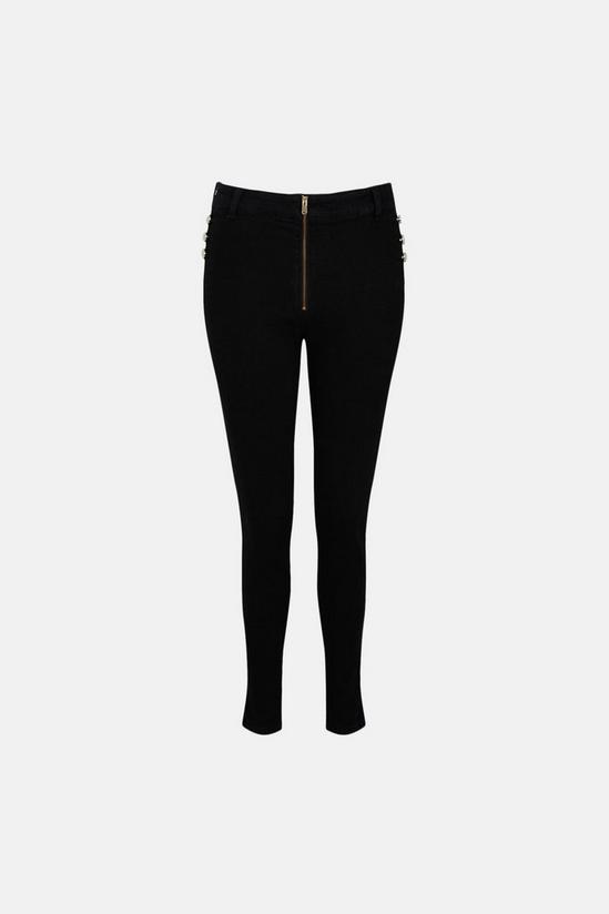 Oasis Skinny Button Detail Jegging 4