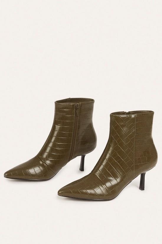 Oasis Croc Pixie Ankle Boot 2
