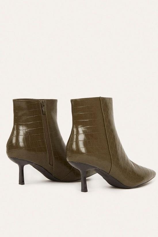 Oasis Croc Pixie Ankle Boot 3