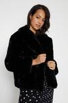 Oasis Short Faux Fur Double Breasted Coat thumbnail 2