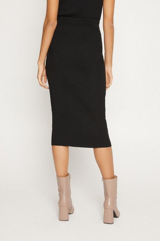 Oasis Long Ribbed Knitted Skirt 3