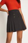 Oasis Button Front Pleated Skirt thumbnail 2