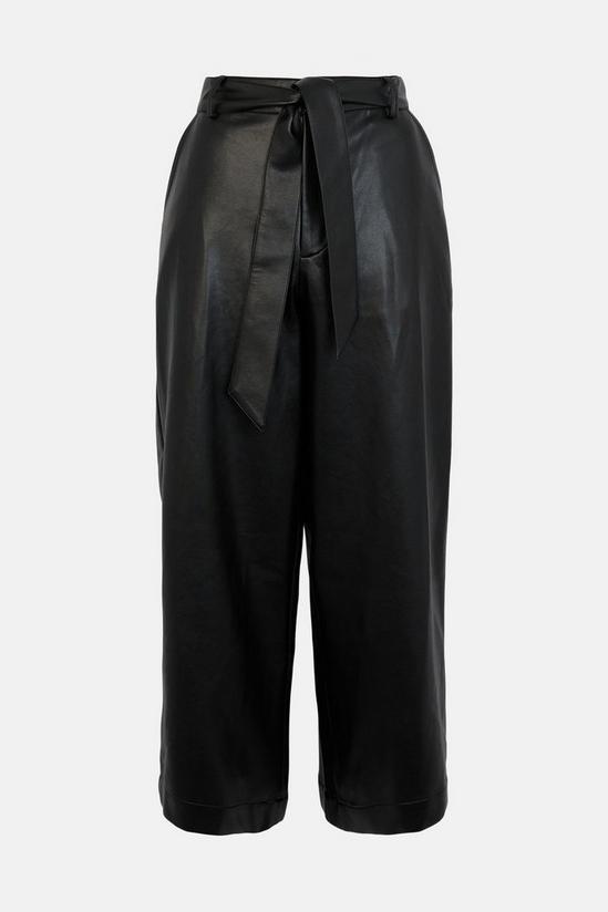 Oasis Faux Leather Culottes 4