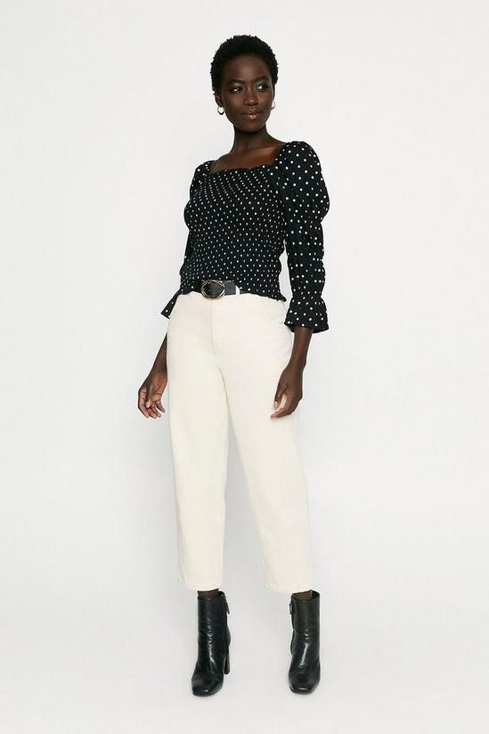 Oasis Spot Square Neck Top 1