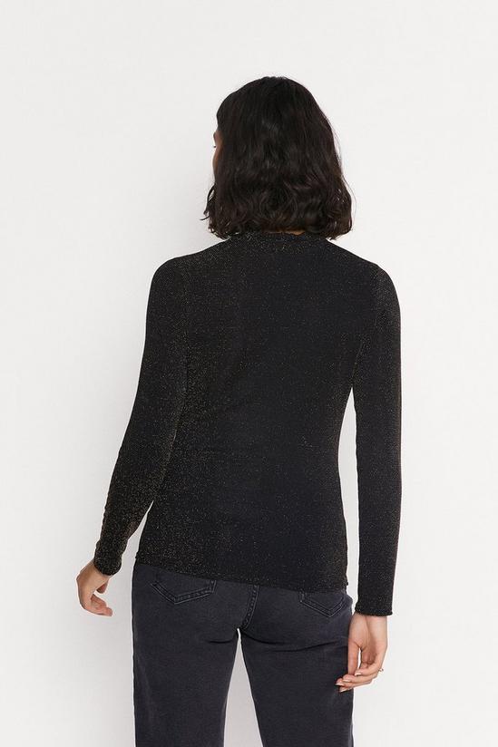Oasis Sparkle Roll Neck Top 3