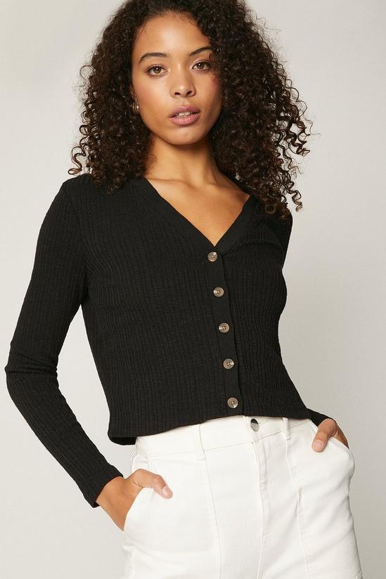 Oasis Button Up Ribbed Cardigan 2