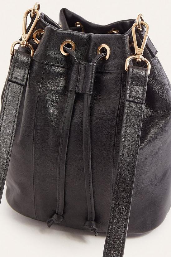 Oasis Leather Bucket Bag 3