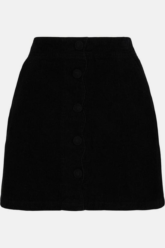 Oasis Scallop Placket Cord Skirt 4