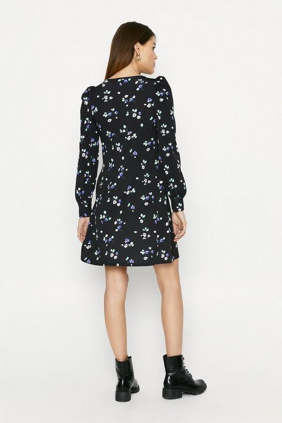 Oasis Printed Empire Line Fit And Flare Dress 3