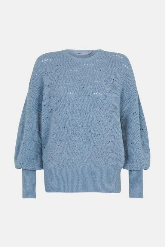 Oasis Cosy Pointelle Stitch Jumper 4