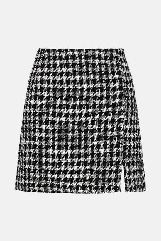 Oasis Herringbone Tweed Mini Skirt 4