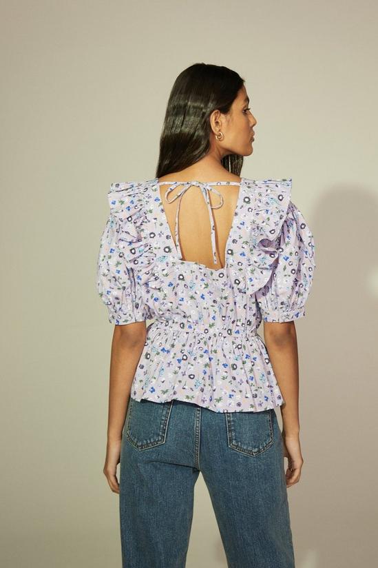 Oasis Floral Ruffle Top 3