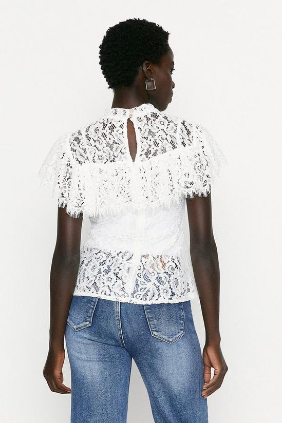 Oasis Lace Top With Frill 3