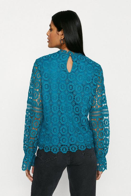 Oasis Embroidered Crochet Blouse 3