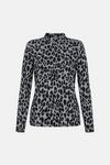 Oasis Printed Cosy Funnel Neck Top thumbnail 4