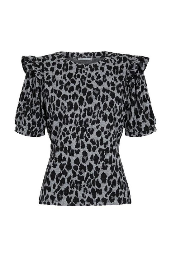 Oasis Printed Cosy Frill Top 4