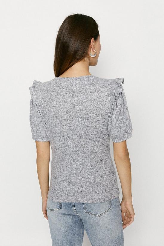 Oasis Plain Cosy Frill Top 3