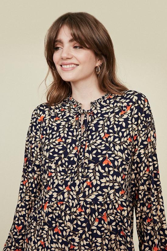 Oasis Floral Pussybow Shift Dress 1