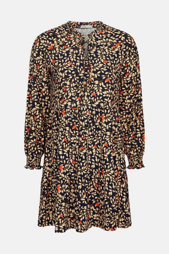Oasis Floral Pussybow Shift Dress 5