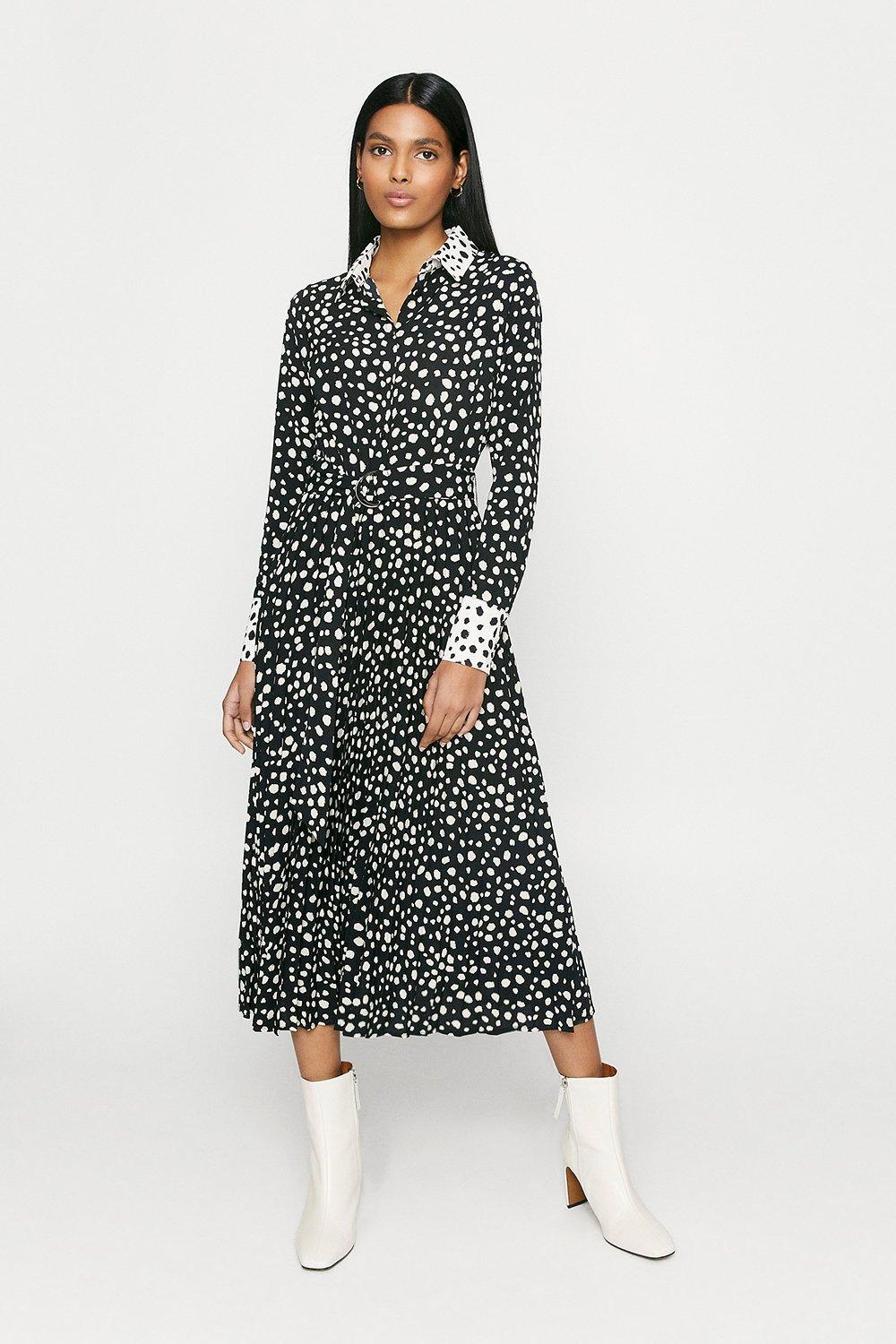 Oasis spot 2025 shirt dress