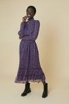 Oasis Printed Shirred Waist Midi Dress thumbnail 1
