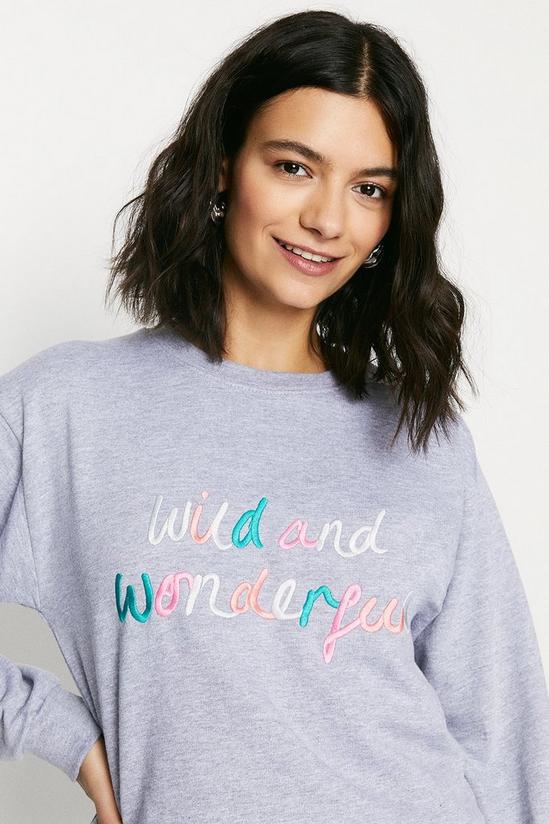 Oasis Wild And Wonderful Embroidered Sweat 2