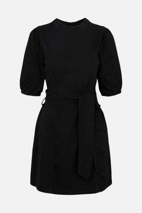 Oasis Puff Sleeve Belted Dress 4