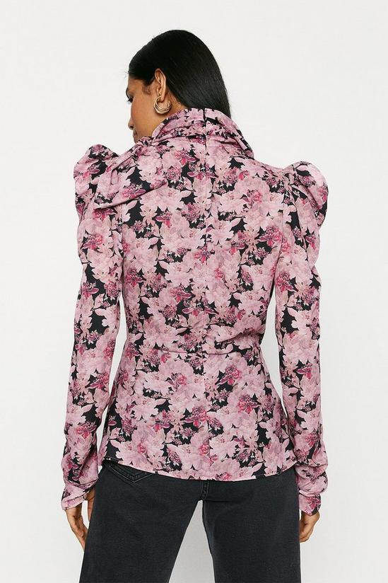 Oasis Bow Side Print Floral Top 3