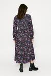 Oasis Shirred Bodice Printed Midi Dress thumbnail 3