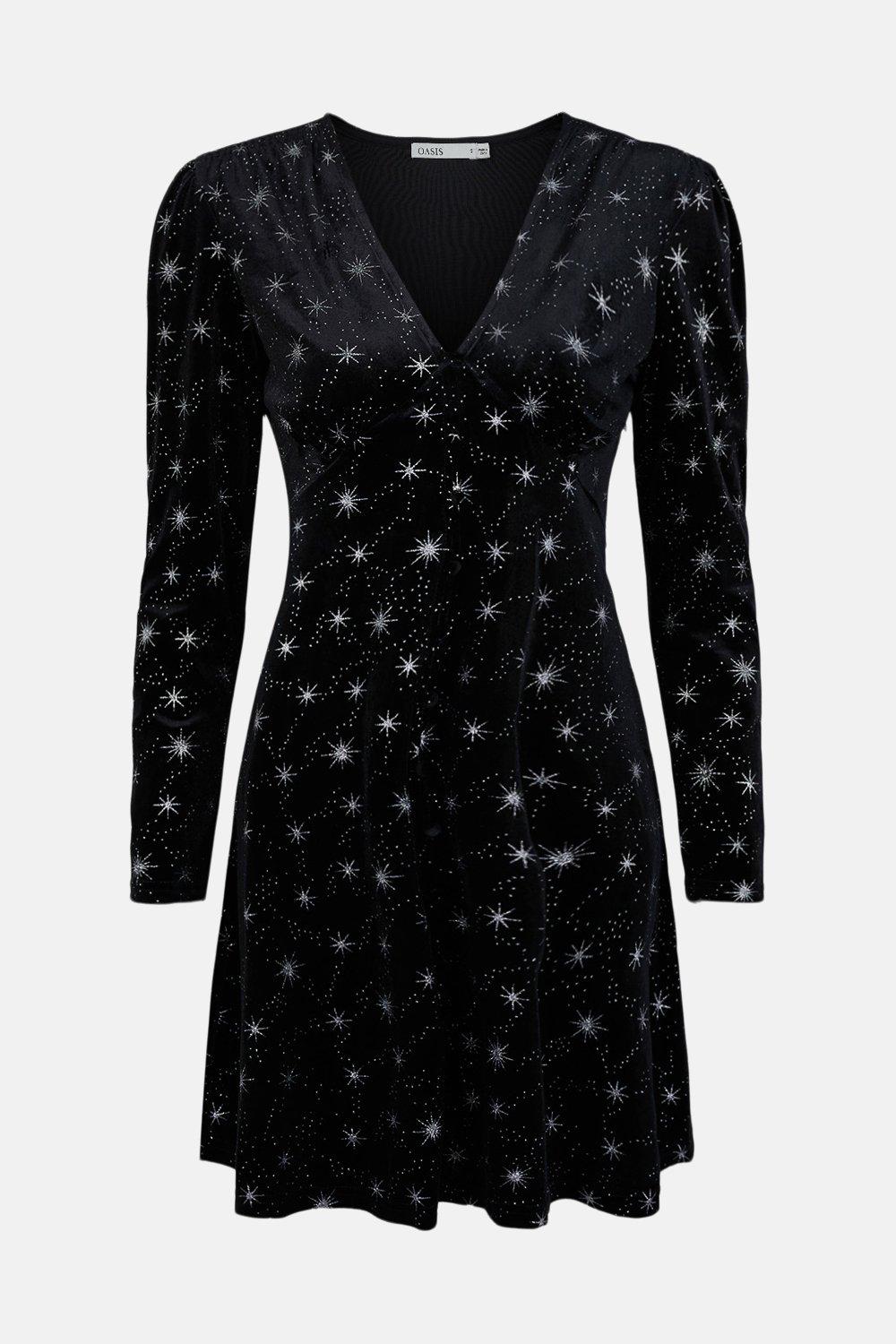 Oasis glitter cheap star dress