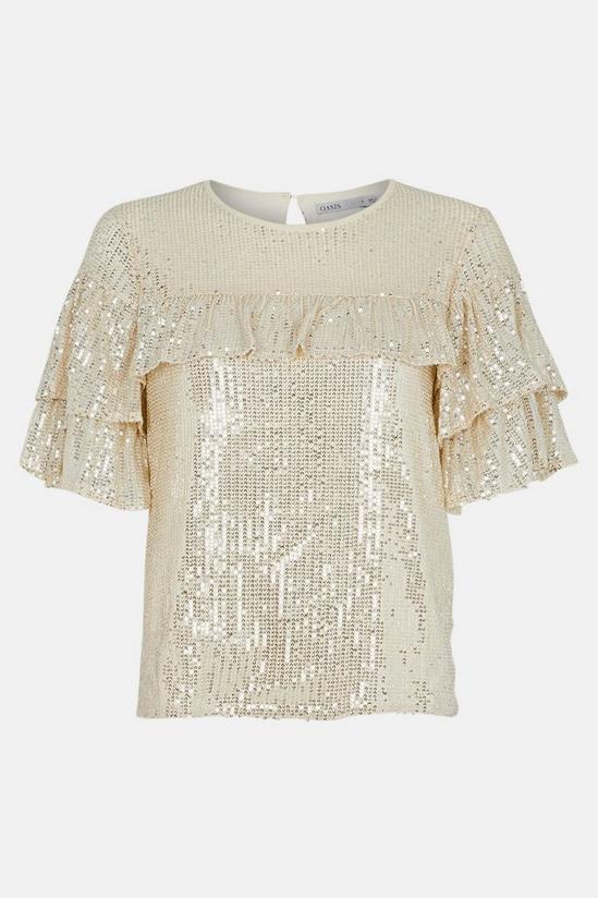 Oasis Sequin Frill Top 4