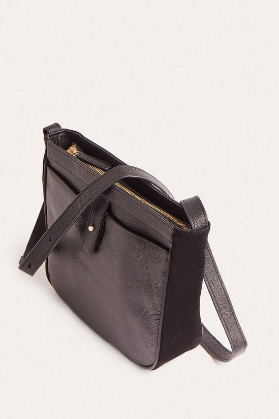 Oasis Leather And Suede Cross Body Bag 2