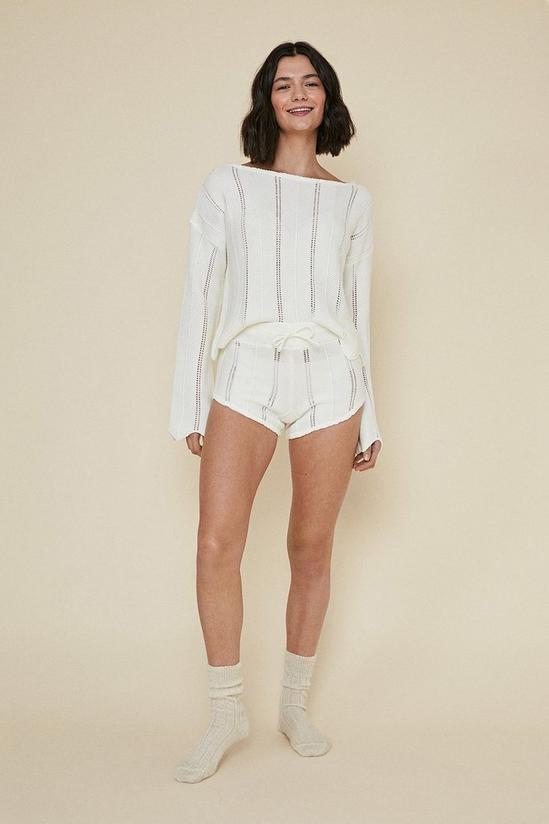 Oasis Top And Shorts Cable Loungewear Set 1